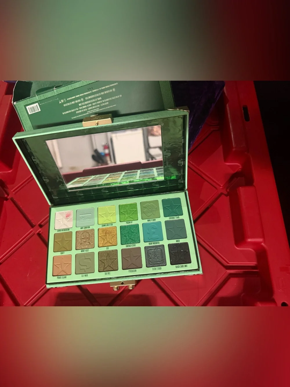 Jeffree Star Green Eyeshadow Palette — Emerald, Mint & Teal Shades